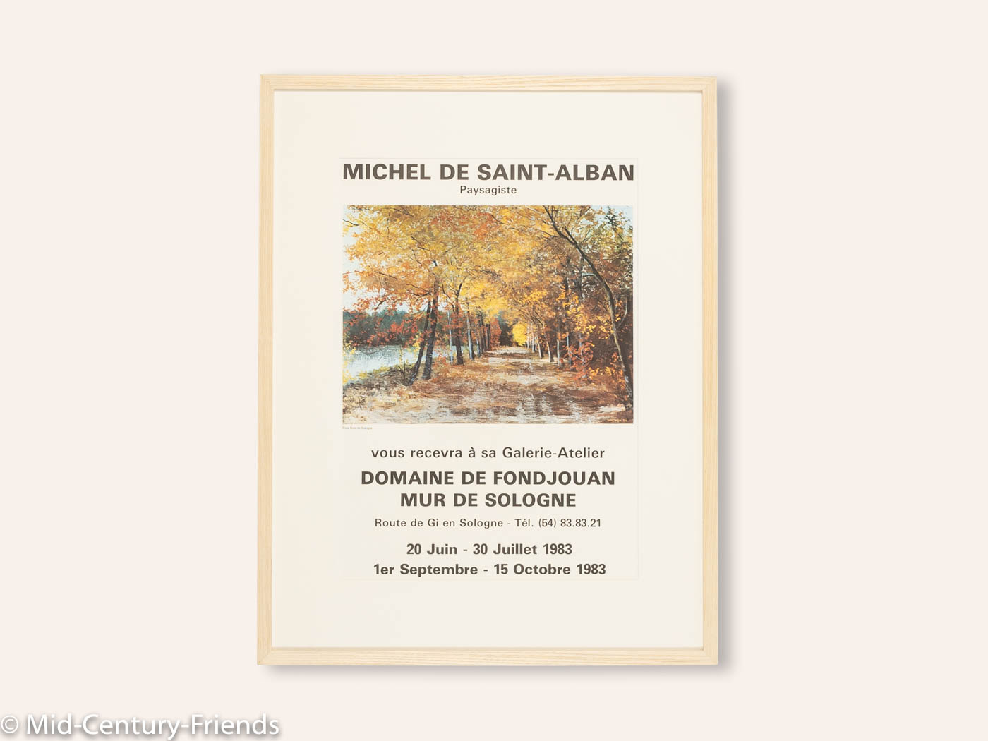 Michel de Saint-Alban, Ausstellungsplakat, 63 x 83 cm