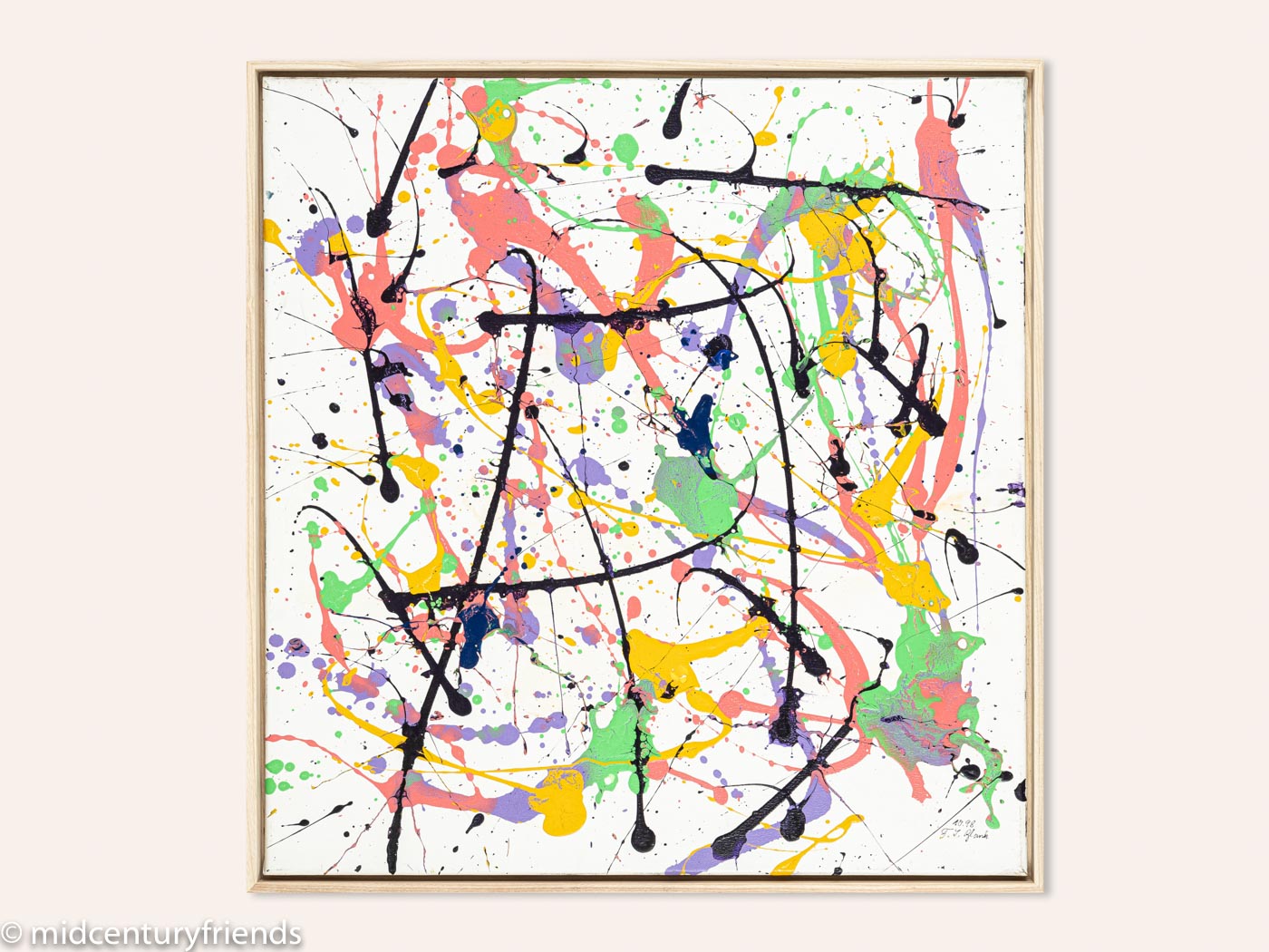 Farbklecks, Acryl auf Leinwand, 70 x 73 cm