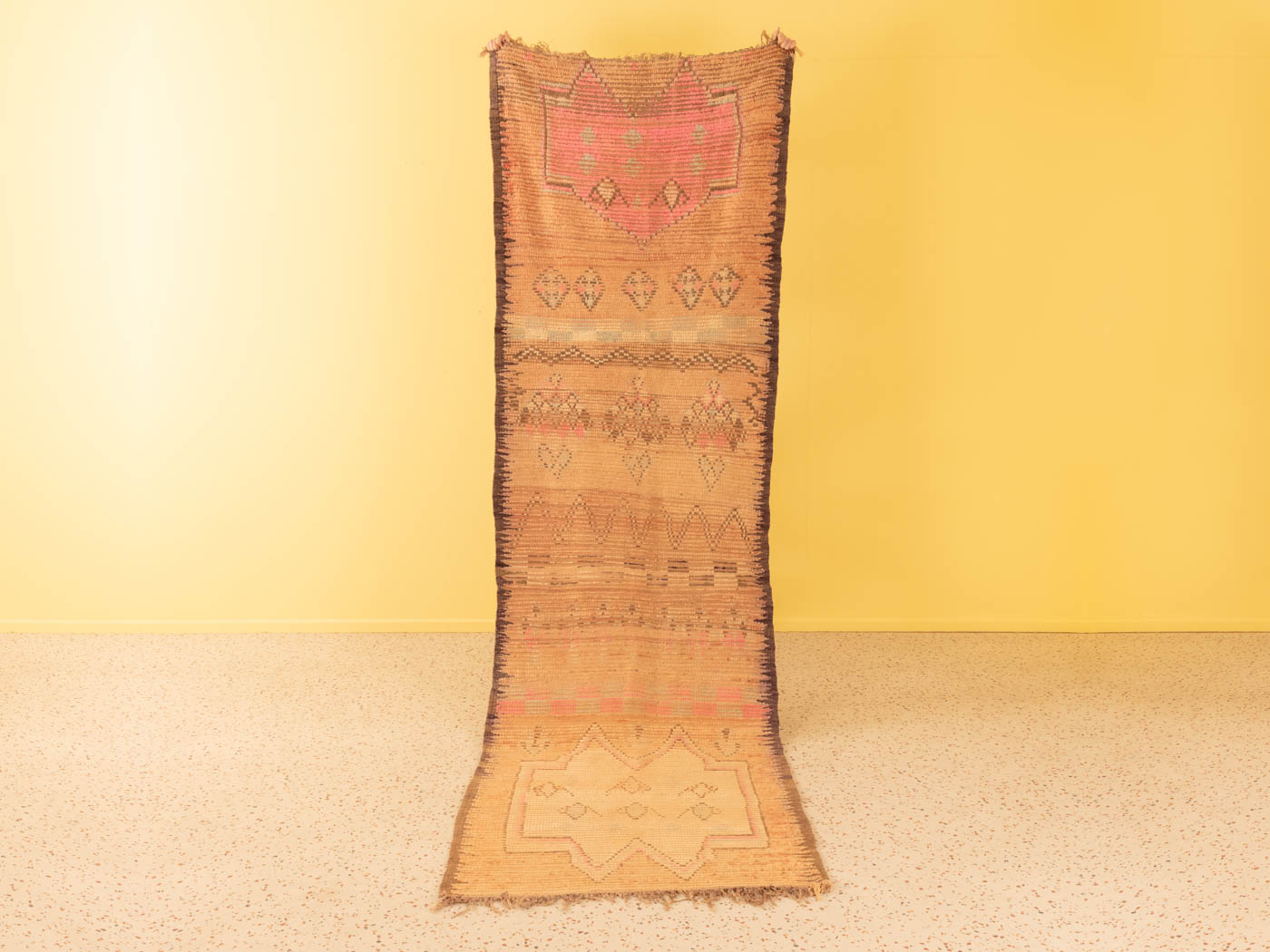 Vintage Rehamna, Berber Teppich, 103 X 355