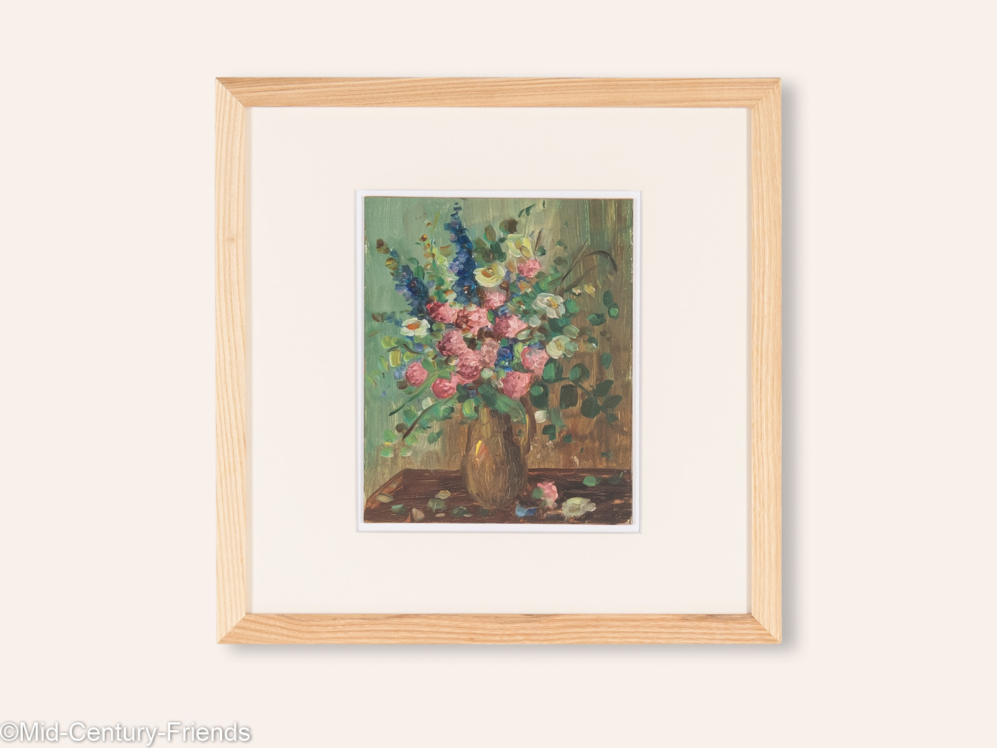 Frühlingsblumen, Acryl auf Platte, 38 x 38 cm