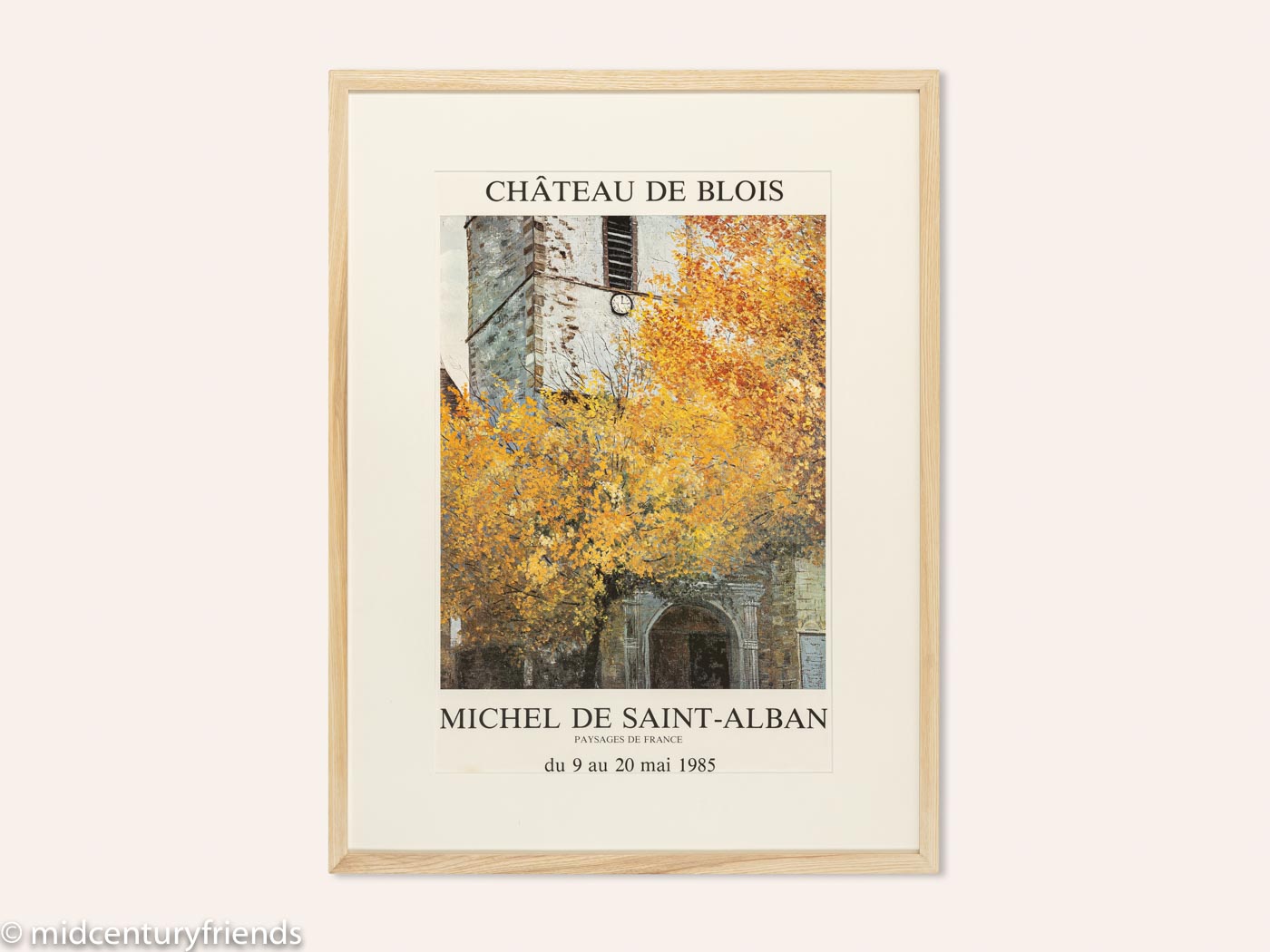 Michel de Saint-Alban, Ausstellungsplakat, 63 x 83 cm