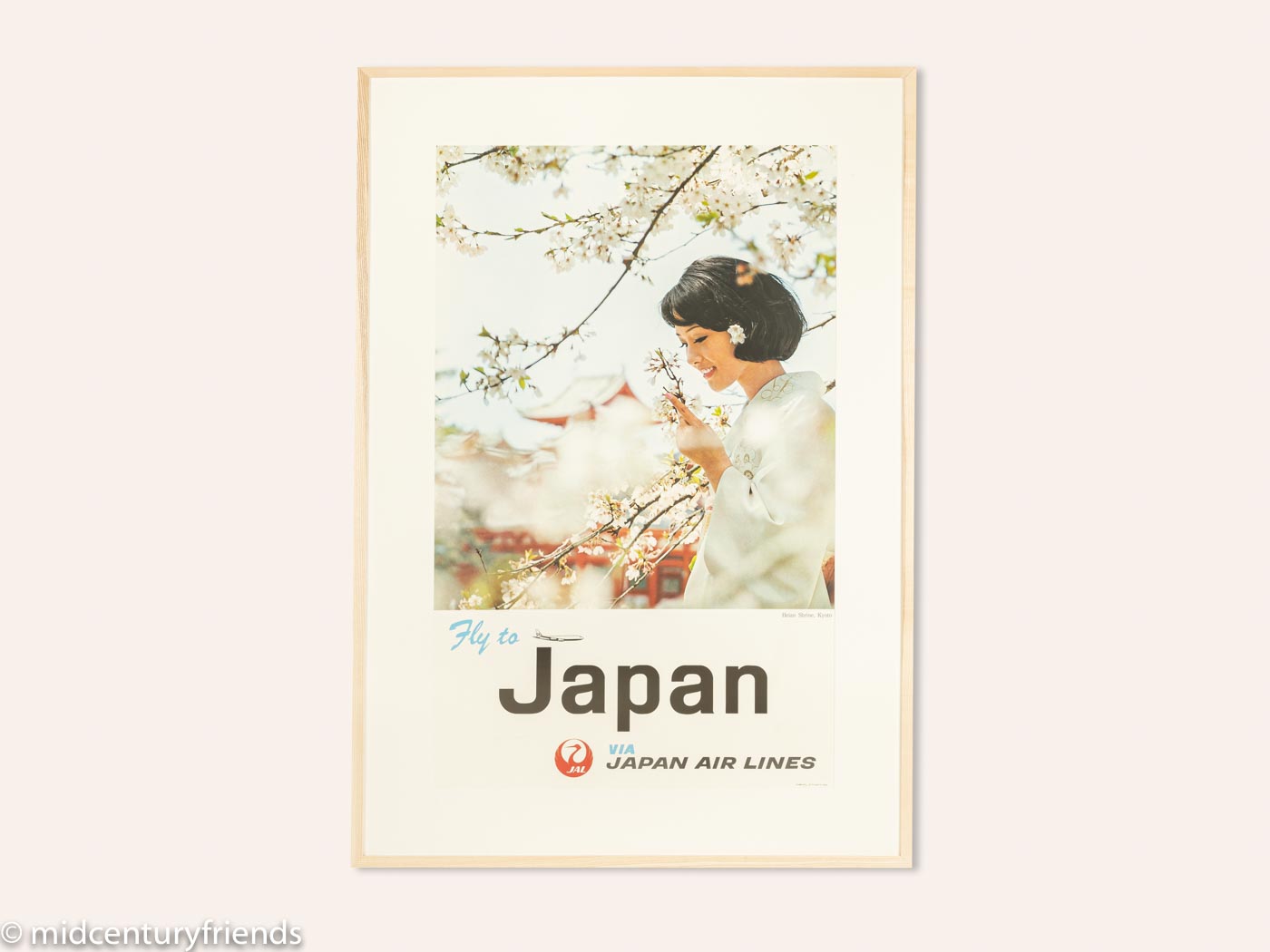1960er Jahre Poster „Fly to Japan“