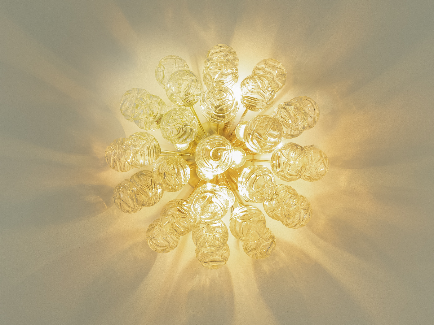 1970er Jahre Deckenlampe, Doria Leuchten