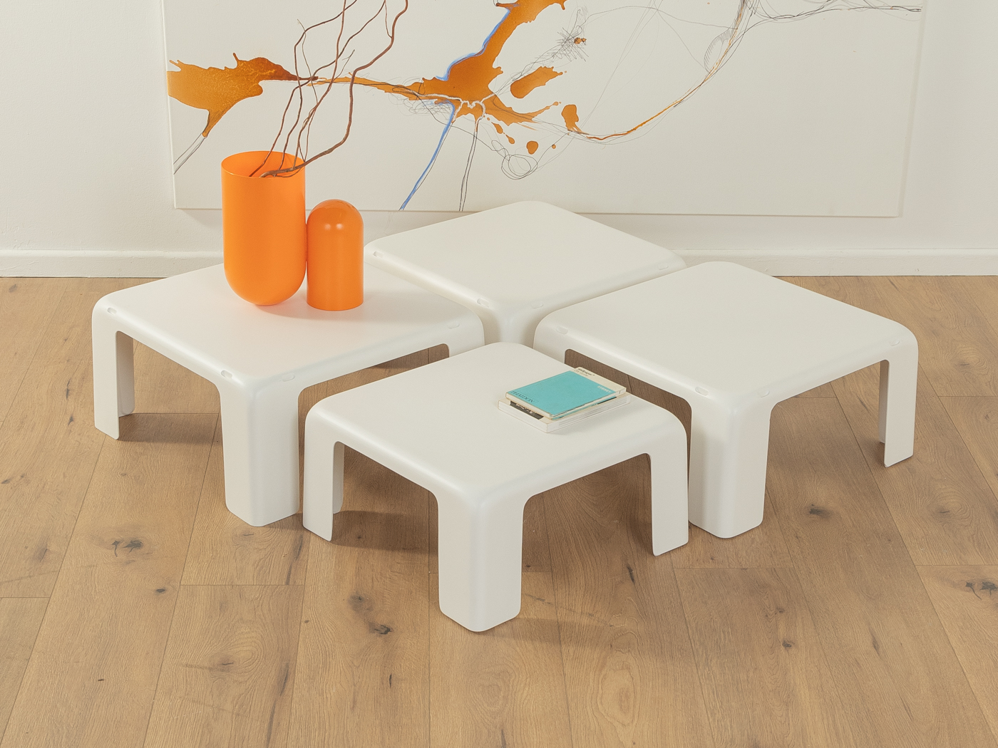 Quattro Gatti Nesting Table set by Mario Bellini for C&B