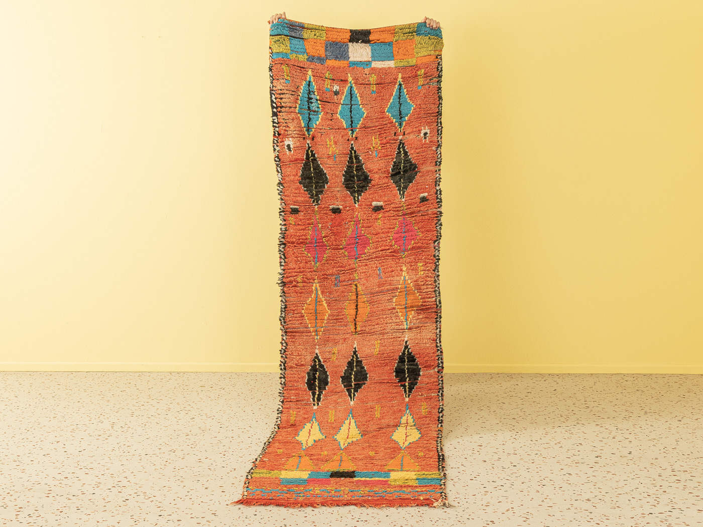 Vintage Azilal, Berber Teppich, 89 X 282
