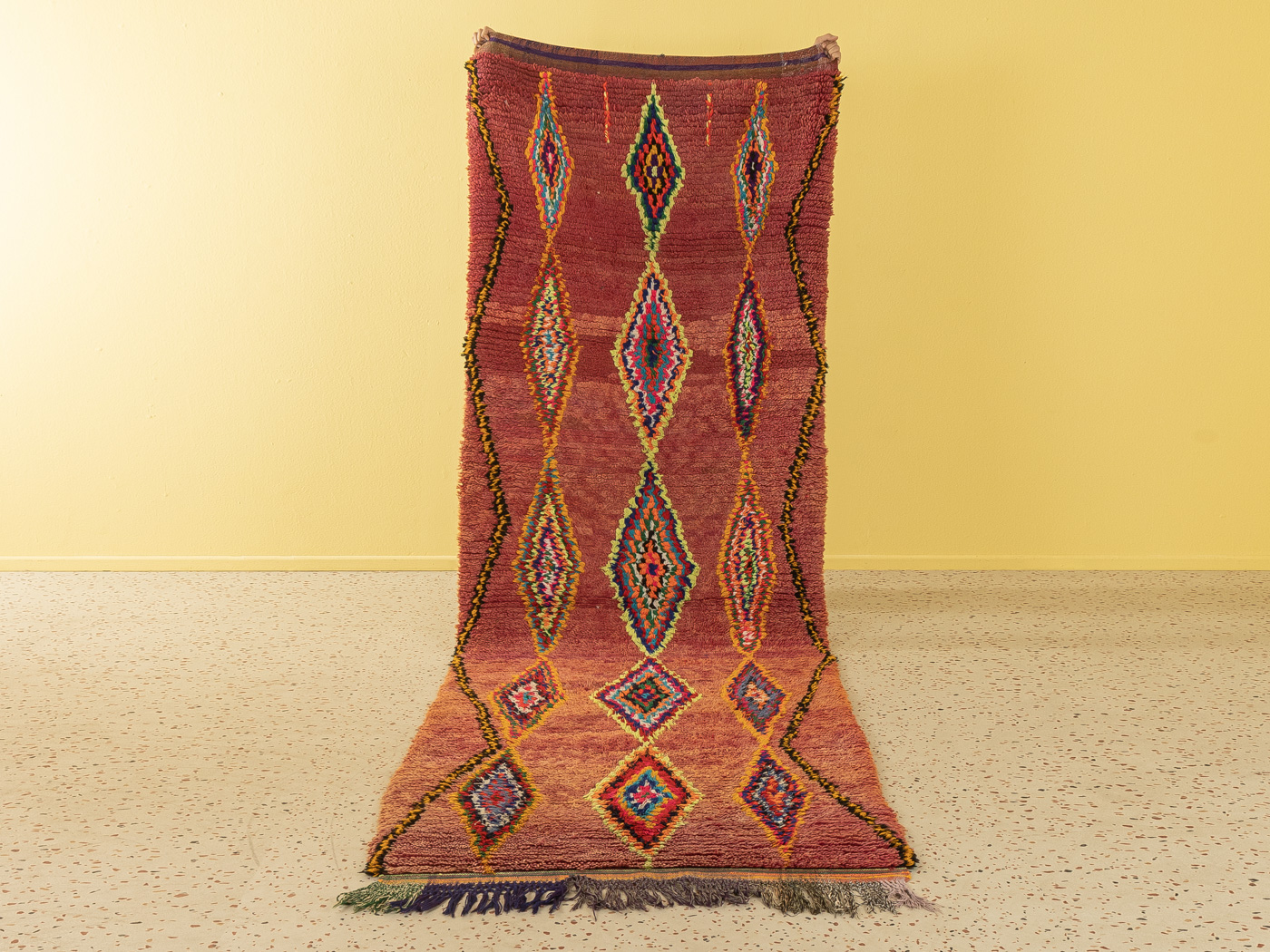 Vintage Boujad, Berber Teppich, 118 x 357