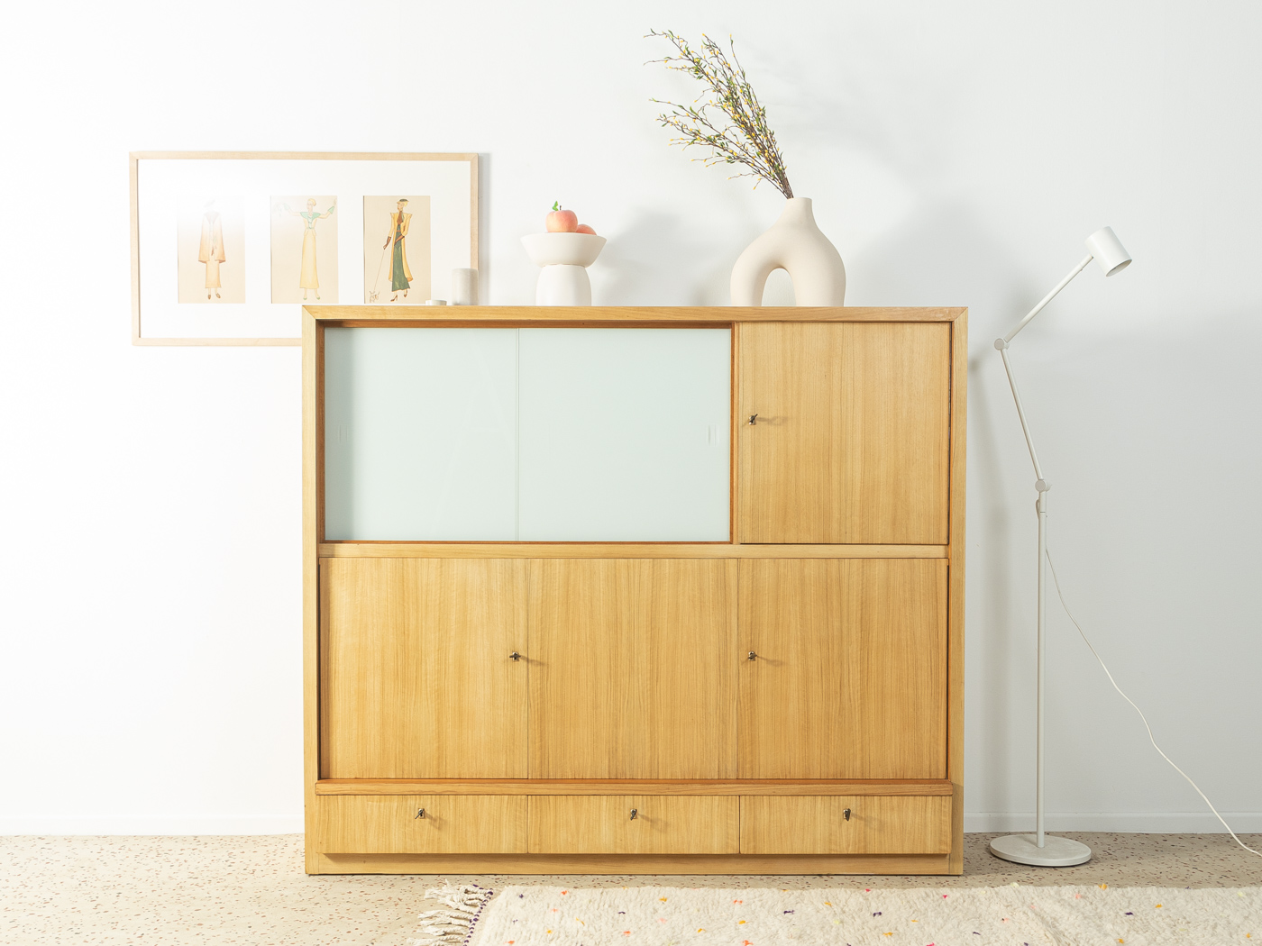 1960er Jahre Highboard, WK Möbel