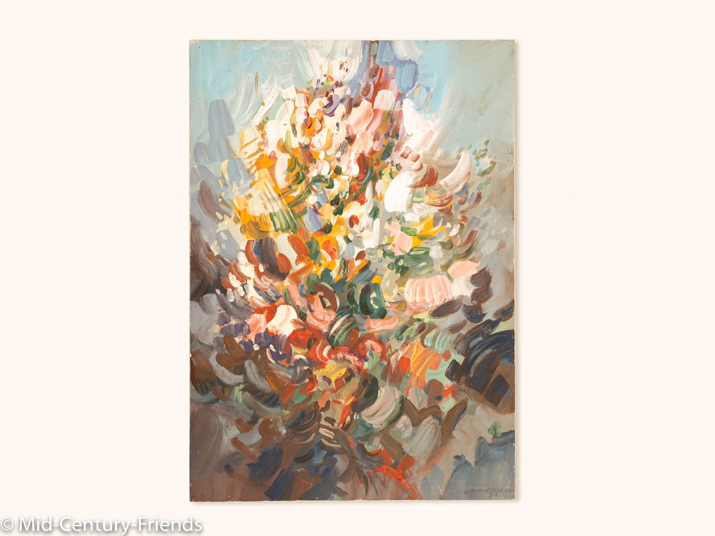 Wilde Blumen, Acryl auf Hartfaserplatte, 46 x 65cm